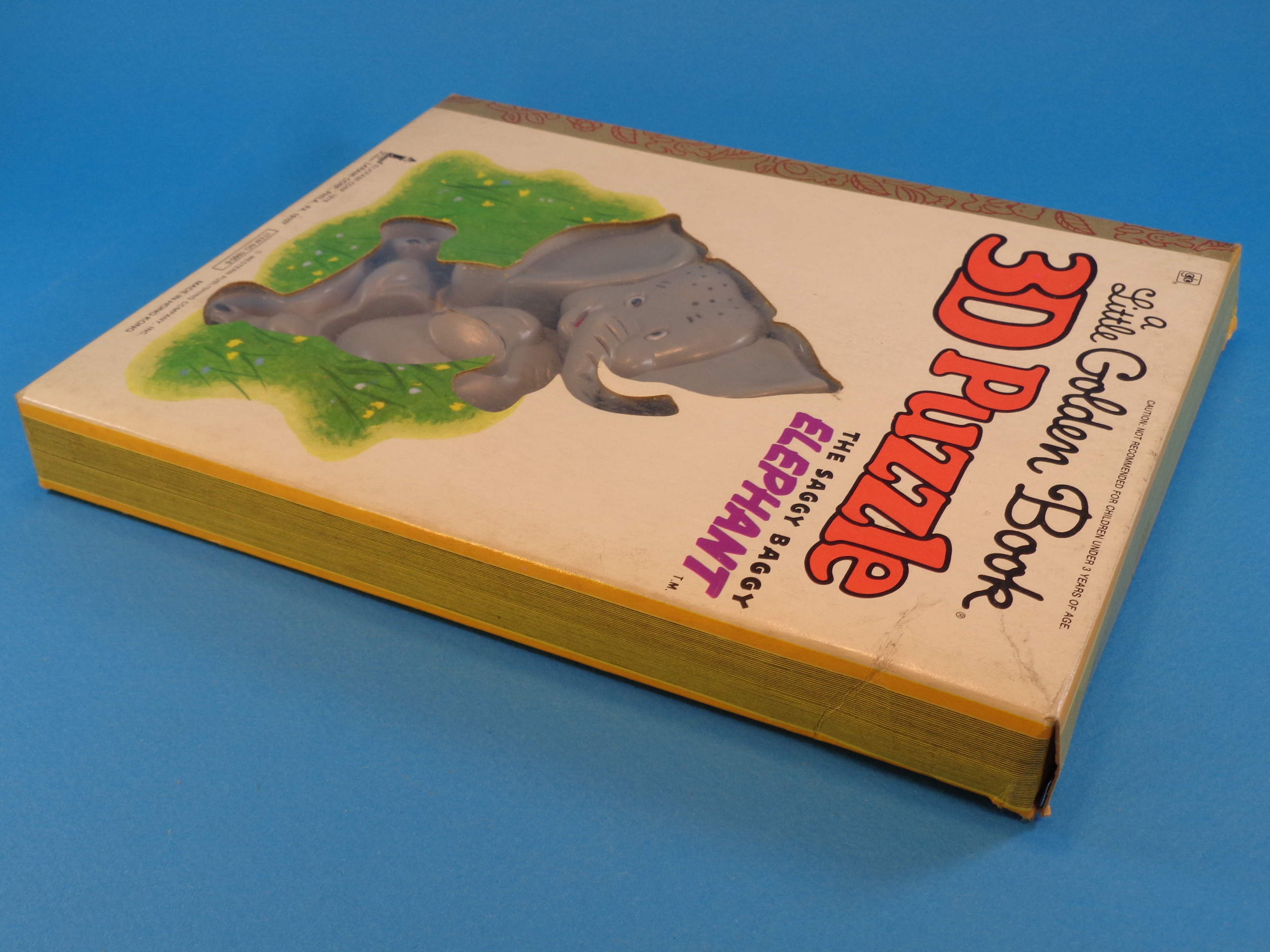 THE SAGGY BAGGY ELEPHANT 3D PUZZLE LITTLE GOLDEN BOOKS  