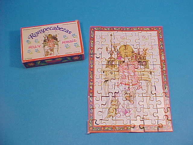 VINTAGE HOLLY HOBBIE JIGSAW PUZZLE #3 BOX ARGENTINA 85  