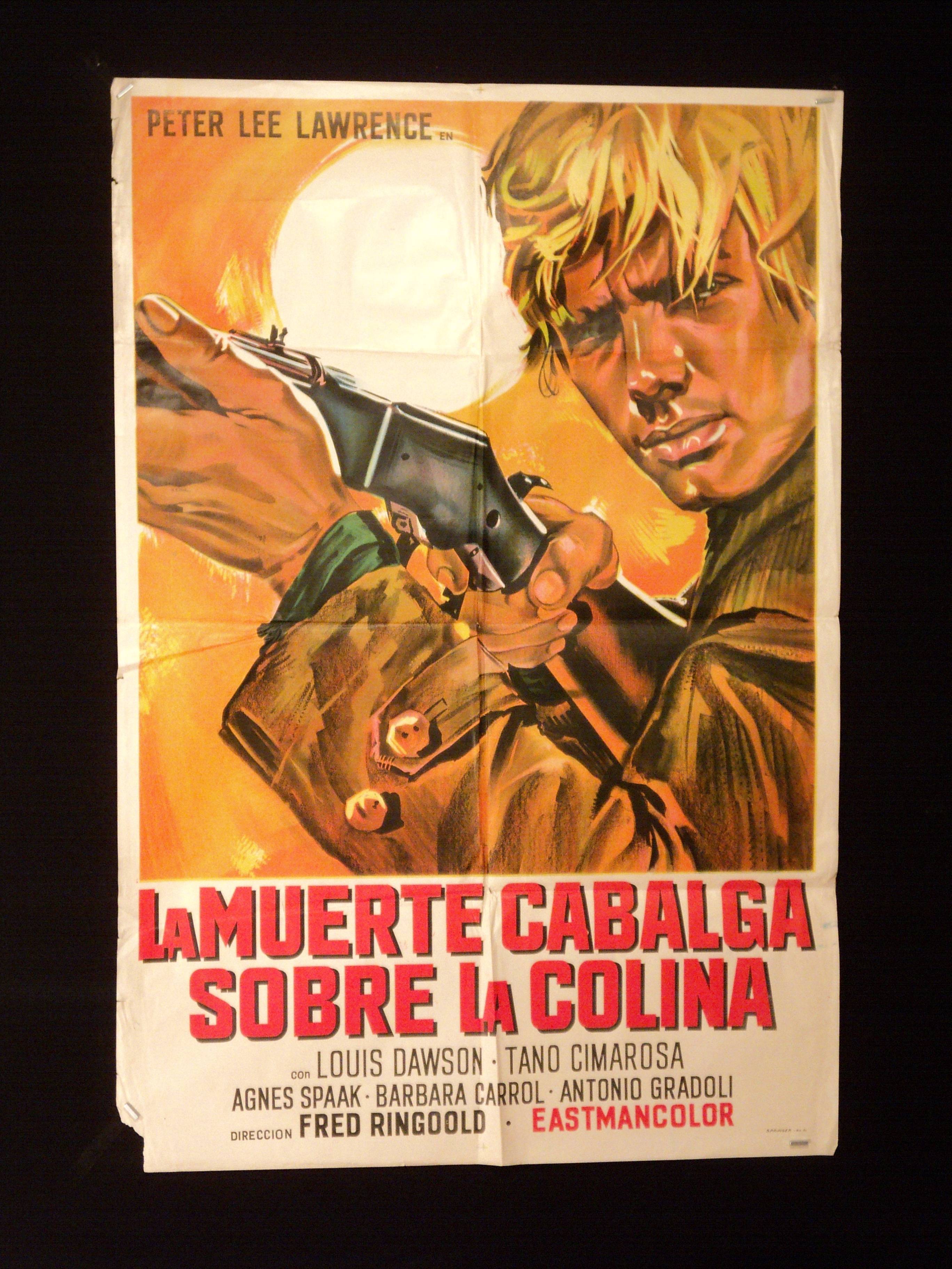 La Morte SullAlta Collina Western Peter Lee Lawrence 1sh Movie Poster