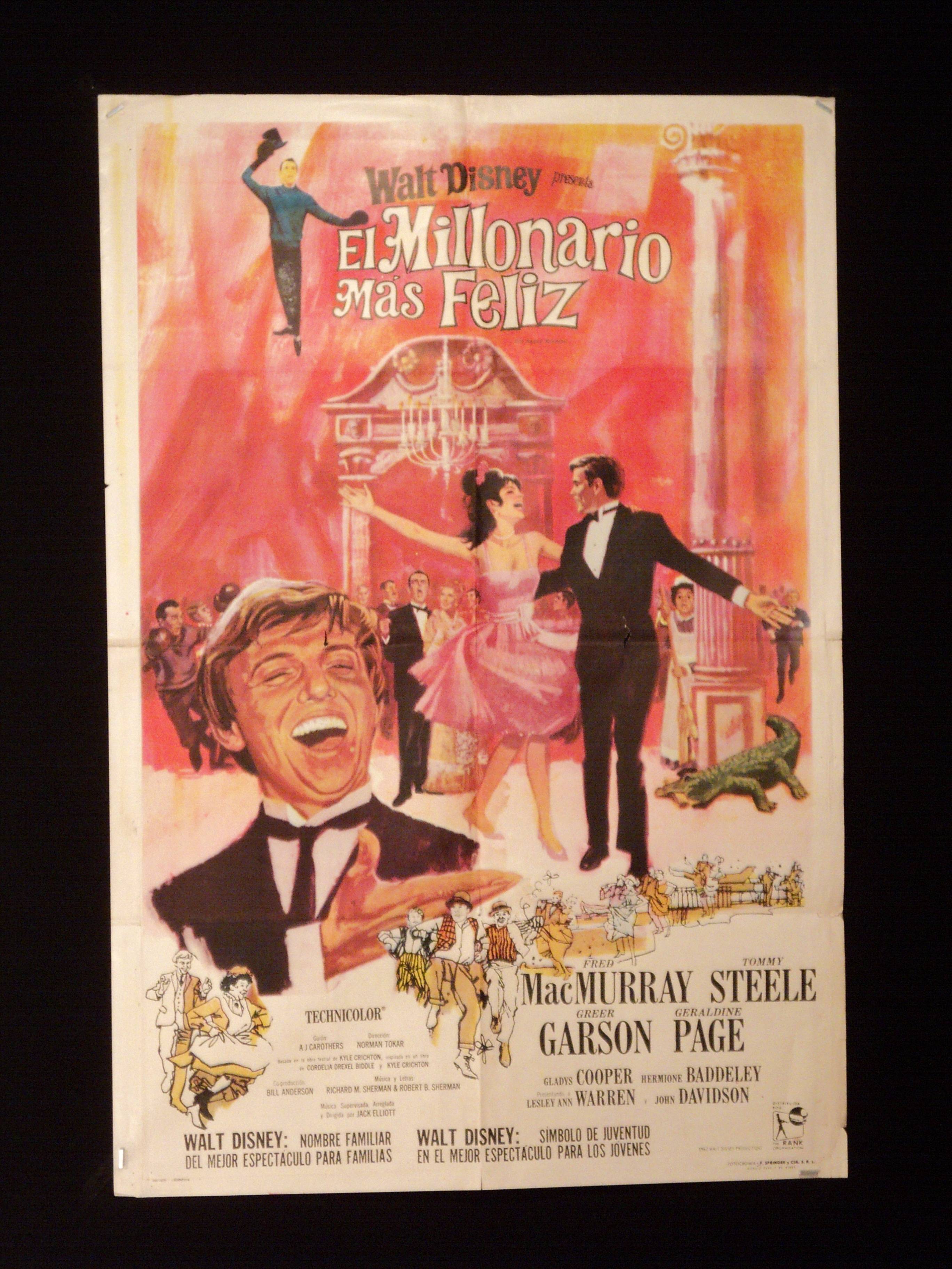 THE HAPPIEST MILLIONAIRE * FRED MacMURRAY * WALT DISNEY ARGENTINE 1s 